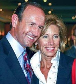 Betsy DeVos with her husband, Dick DeVos.